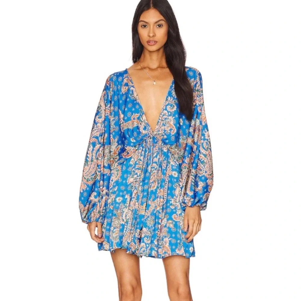 Free People Floral Boho Mini Dress